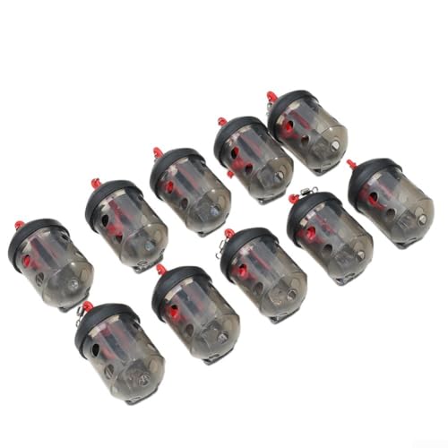 Eawfgtuw Swim Feeder Plastic Fishing Bait Basket with Thumb Release System for Groundbait Maggots River Block End Terminal Tackle Groundbait Feeder Catfish Feeder 10pcs - Image 2