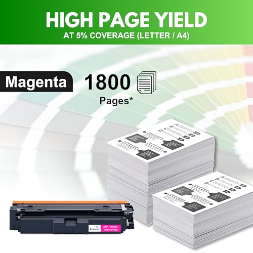 Image of 230A Compatible Toner Cartridges (with New Chip) for HP W2303A Replacement for HP Color Pro 4203dn 4203dw 4303dw 4303fdw Printer (230A Toner Magenta (W2303A)