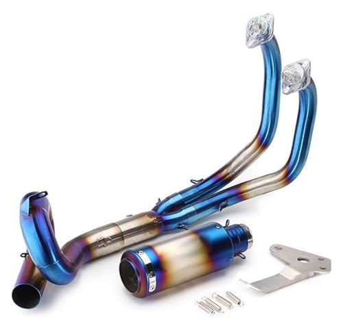 Biellette centrale avant tube échappement inox modifié pour moto Yamaha MT07 FZ07