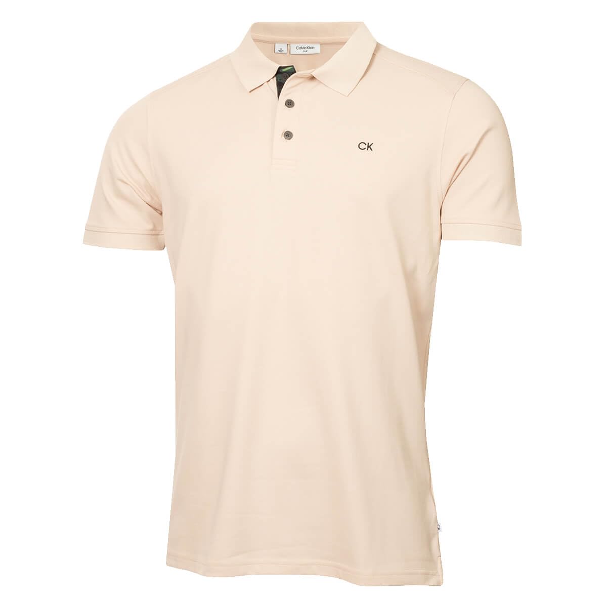 Calvin Klein Men's Stone Camo Campus 3 Button Polo Shirt - Xxl
