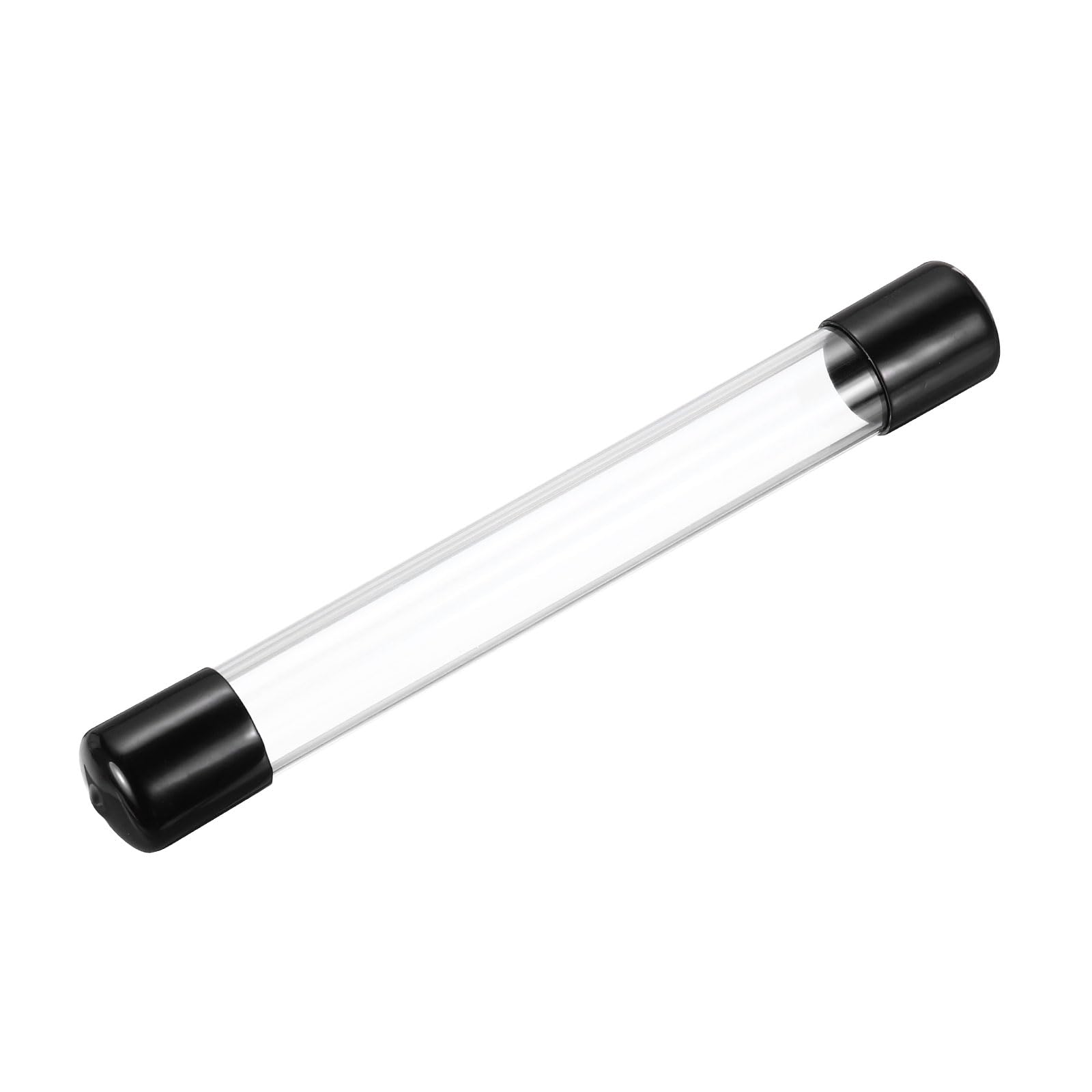 MECCANIXITY Clear Storage Tube 20x24mm Small Plastic Round Tubing with Caps Rigid Bottle Container 200mm/8 Inch for Item Stored