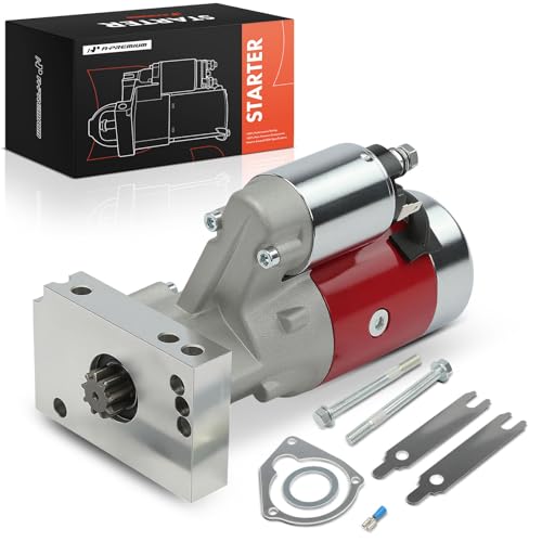 A-Premium High Torque Starter Motor 9-Tooth Compatible with GM Race Car Small Block Chevy SBC 327 350 383 Big Block Chevy BBC 396 454 502 2.5KW CW 12V