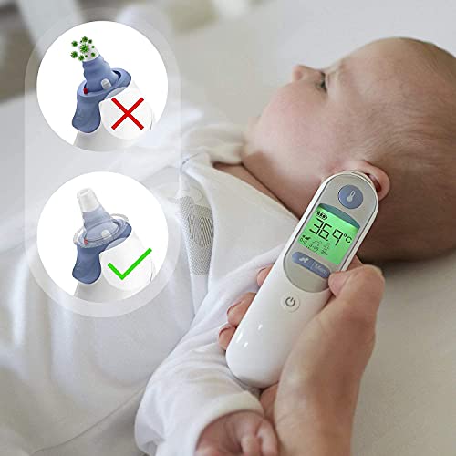 100 Stück Braun Fieberthermometer Schutzkappen, Fieberthermometer Ohr, Ohrthermometer Ersatzschutzkappen für alle Braun Modelle Ohrthermometer und andere Arten von digitalen Thermometern