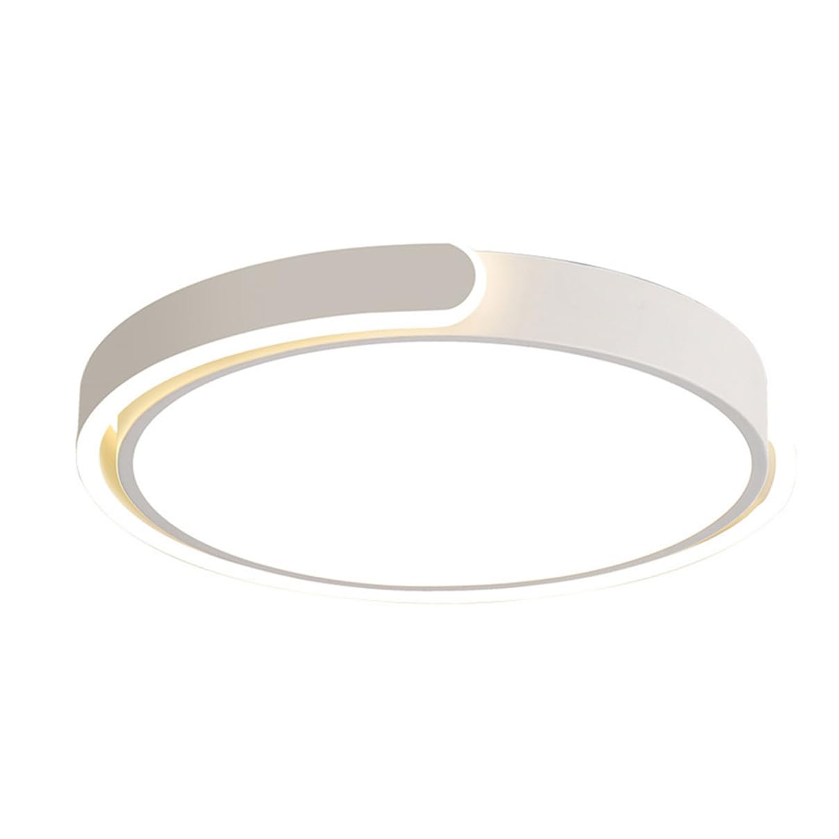 JXYDJH Gold Flush Mount Ceiling Light Fixture Scandinavian LED Side Lighting Simple Design Minimalist Round Lamp Shade 36W Cloakroom Flush Mount Lights for Living Room, Bedroom, Laundry Room - 3CCT
