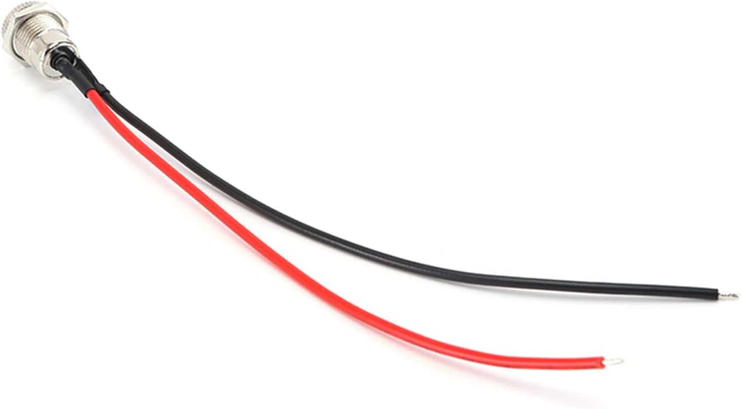 Industrial 5.5x2.5mm M/F Threaded Socket Adapter Corrosion-Resistant For LED Displays Video Equipment Power Adapter Metal Connector