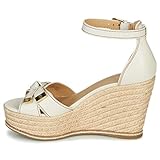  MICHAEL Michael Kors Ripley Wedge Sandalias Mujeres Crema - 39 - Sandalias Shoes
