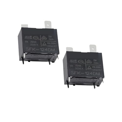 YLQUXEUV 20pcs Power relay SFK-124DM SFK 124DM 24VDC 20A 250VAC 4PIN