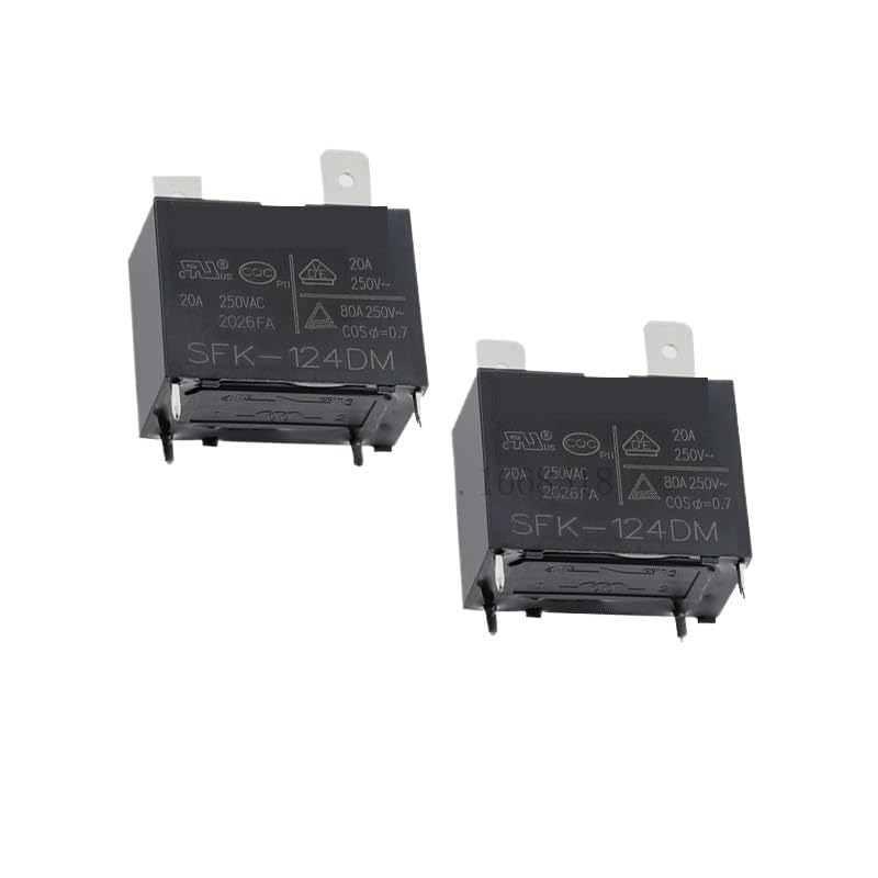 POWTAXBJGD 20pcs Power Relay SFK-124DM SFK 124DM 24VDC 20A 250VAC 4PIN