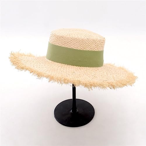Chapeau de plage en raffia pour vos journées ensoleillées et terrasses