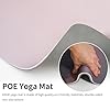 HAHE Yoga Mat Thick (8MM,1/3"), Eco-Friendly POE Non Slip Yoga Mat, High Rebound & Shock Absorption, Anti-Tear & Sweat-Resistant for Yoga, Fitness, Home, Workouts, Large Pilates Mats 72"x24" with Carrying Strap (Morning light) #3