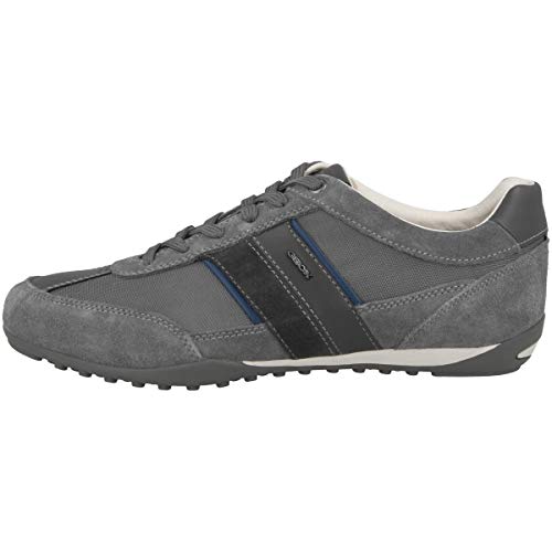 Geox Herren U Wells C Sneaker, Dk Grey,45 EU