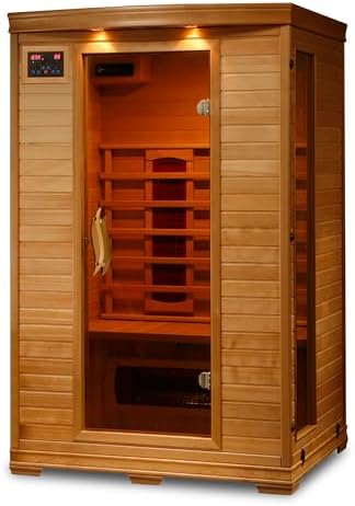 HEATWAVE Coronado 2 Person Hemlock Infrared Sauna for Home & Indo...