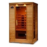 Radiant Saunas BSA2406 2-Person Deluxe Ceramic Infrared Sauna, 1-2