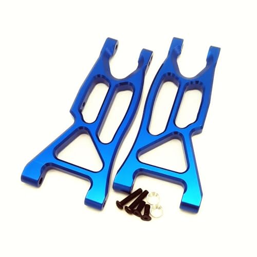Aluminum Front Suspension Lower Arms Blue for Arrma 1/10 Vorteks Big Rock Granite Senton AR330443