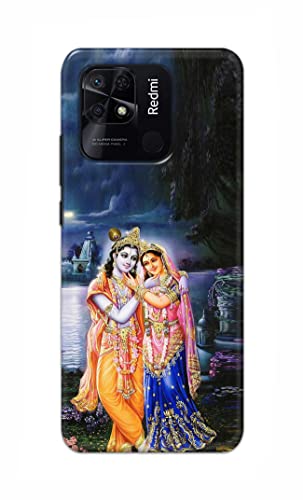 Image of Printed Hard Back Cover Case for Redmi 10 | Redmi 10 Power Back Cover (Radha Krishna) -1803