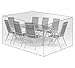 WOLTU® Schutzhülle Schutzhaube Abdeckplane für Sitzgruppe Gartenmöbel Abdeckhaube Gewebeplane Plane Hülle Abdeckung 250x210x90cm transparent GZ1197tp