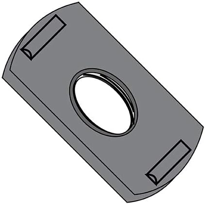 1/4-20 Weld Nut with Two Projections Steel Plain (Pack Qty 1,000) BC-14NWP2-2 by Korpek