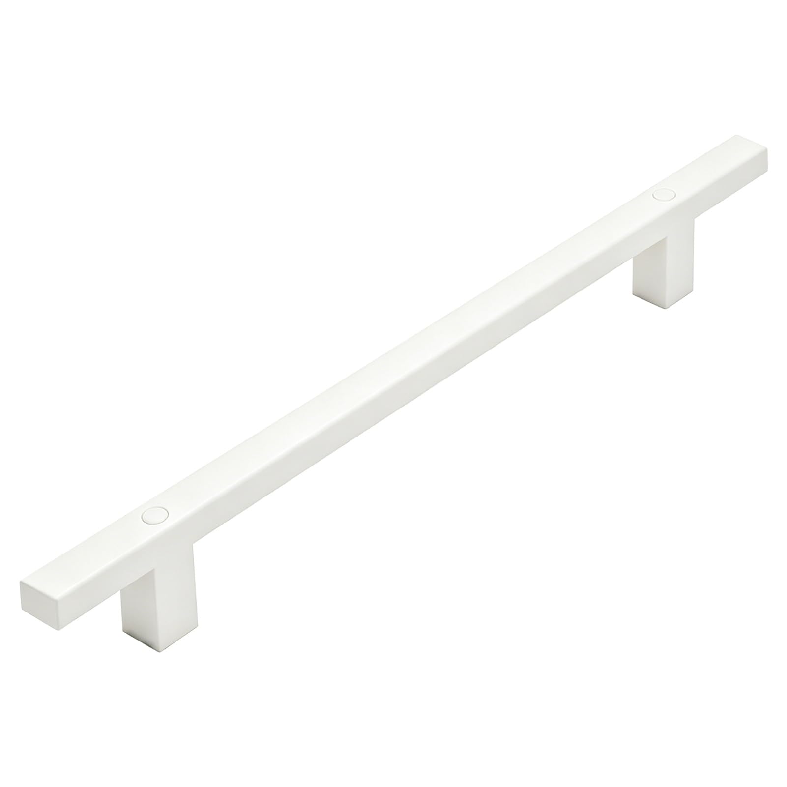 White Handrail Kit with Wrought Iron Brackets & Metal Screws – 1FT~20FT Staircases Railing Handrails Banister Hand Rail for Indoor and Outdoor(18ft/540cm)