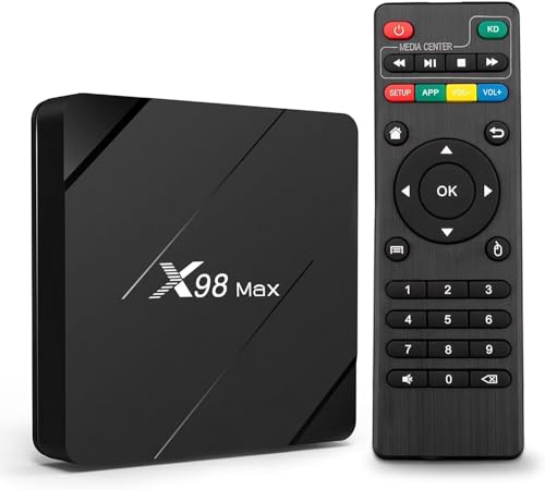 Puersit Android TV Box 10.0, X96Mini up to X98Max TV Box WiFi 2GB/ 16GB con Allwinner H313, Smart TV Box Compatible con 4K HD con Chipset de Cuatro Núcleos, Reproductor Multimedia de Streaming