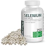 Bronson Selenium 200 mcg for Immune System, Thyroid, Prostate and Heart Health – Yeast Free Selenium Amino Acid Complex - Essential Trace Mineral with Superior Absorption, 250 Capsules