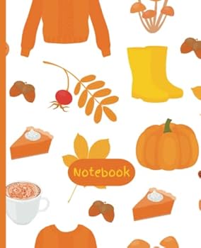 Notebook: Autumn Hygge - Cute Fall Notebook for Girls, Kids, Teens, Adults - Aesthetic Fun Notebook