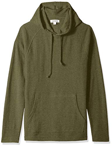 Amazon Brand - Goodthreads Men s Long-Sleeve Slub Thermal Pullover Hoodie, Olive, X-Large
