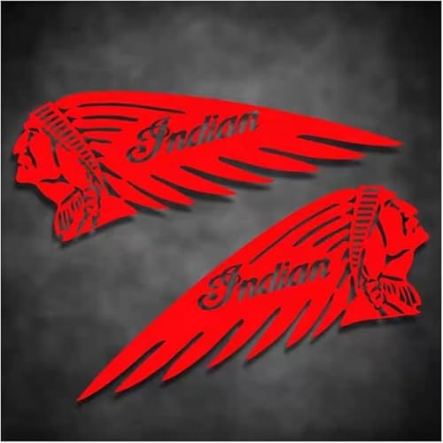 2 Indian Badge Motorcycle Stickers, Used for Fuel Tank, Left