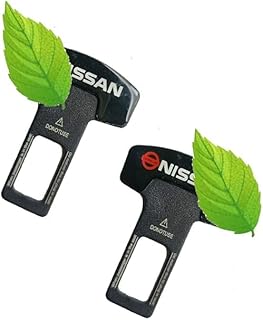 سكاتة ومشبك حزام امان لمقعد السيارة معدن - متوافق مع سياره نيسان - عدد 2 قطعة