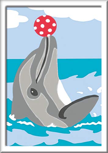 Ravensburger Malen nach Zahlen 28465- Delfin - Für Kinder ab 7 Jahren – Bild 6