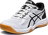 ASICS Kid's Upcourt 4 GS Volleyball Shoes, 3, White/Black