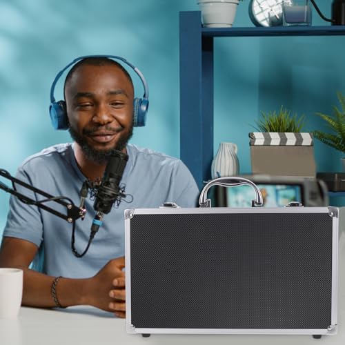 Mallette microphone sans fil antichoc Alasum avec structure multi-slot