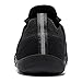 HOBIBEAR Wide Minimalist Barefoot Shoes Mens Womens Walking Sneakers Shoes | Zero Drop Sole | Optimal Relaxation (All Black,Women 8 Wide/Men 6.5 Wide)