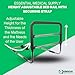 Essential Medical Supply Height Adjustable Hand Bed Rail with Attached Securing Strap for Greater Stability and Safety for Adults, Seniors and The Elderly - Designed for Any Width Mattress