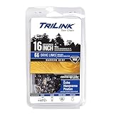 TriLink CL25066NKTL2 .325 LP .050 Gauge 66 Drive Links 16 in. Chainsaw Chain Compatible with/Replacement for Jonsered CS2234S, CS2238, Solo 651, 651SP, 652, Efco-Emak MT4400 G66-95VP, Black
