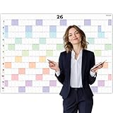 PACKLIST® Calendario Annuale 2026 da Parete Grande Formato Planner DIN A1 (84 x 60 cm) – Il Planner Murale Ideale per Potenziare l