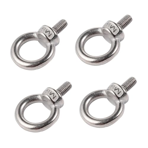 Ipetboom 4 piezas Tornillos de de Acero Inoxidable Elevación con Hombro Resistencia Alta para Barcos y Transporte Superficie Pulida Segura y Fácil Instalación