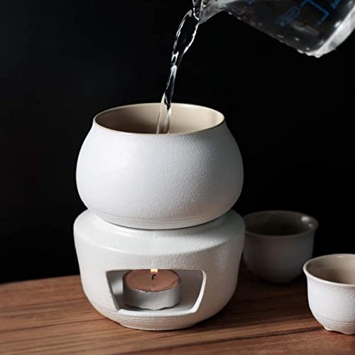 Juego de sake y tazas con calentador, el regalo ideal de porcelana tradicional 4