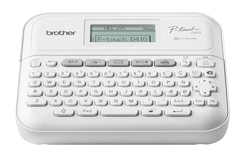 Étiqueteuse de bureau P-Touch Brother PT-D410 pour ranger vos dossiers de maison et étagères