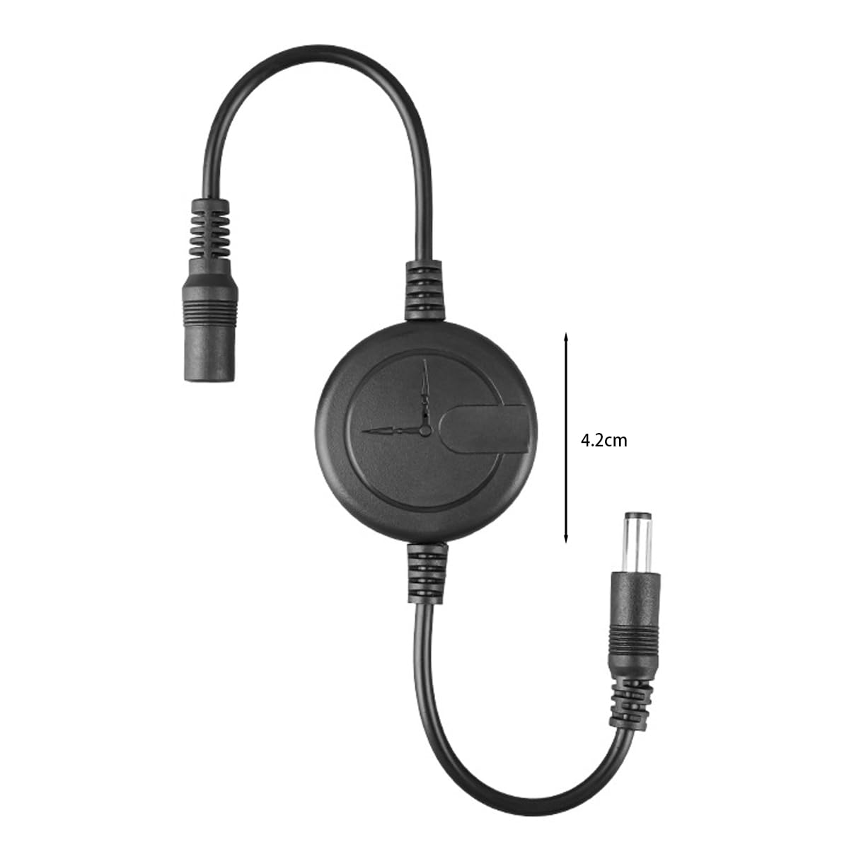 Cavo di riavvio automatico universale per router DC5V-15V da 2 pezzi, 72 ore di riavvio automatico per modem ottico/bridge WiFi/router/ripetitore, linea di riavvio automatico (nero)