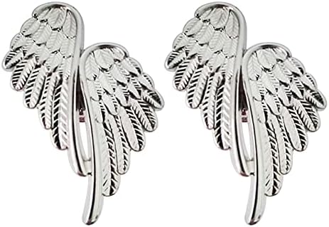 brandname Mizhang Angel Wings Knobs 2, 4 Pcs Exquisite Wing Pull Cabinet Drawer Handle Home Kitchen Office Hardware Accessories Furniture Decorative Wardrobe Closet Cupboard Dresser (Silver-2 Piece)