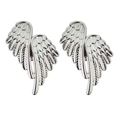 Brandname Mizhang Angel Wings Knobs 2, 4 Pcs Exquisite Wing Pull Cabinet Drawer Handle Home Kitchen Office Hardware Accessories Furniture Decorative Wardrobe Closet Cupboard Dresser (Silver-2 Piece) #TOP10