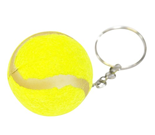 Porte-clés balle de tennis lot de 12 pour ne plus perdre vos clés