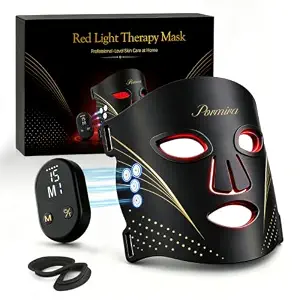 Red Light Facial Care Mask, LED Skincare Device for Gentle Skin Soothing and Smoothing