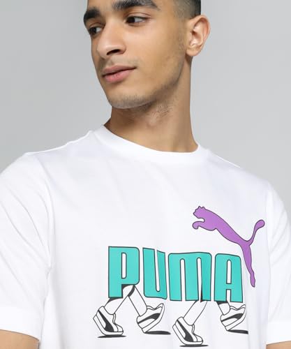 Image of Puma Men's Cotton Regular Fit T-Shirt