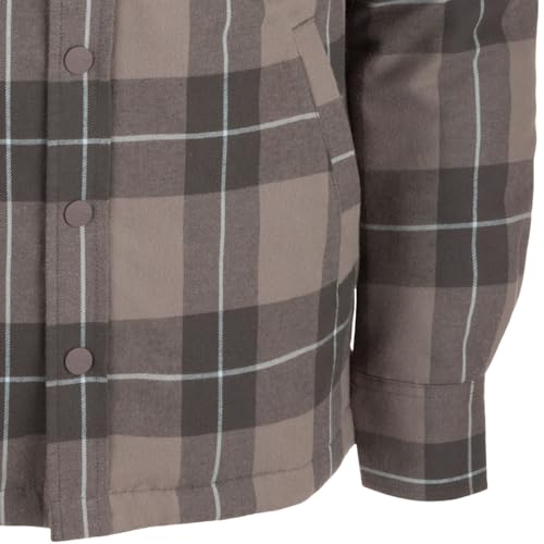 Drake Waterfowl Men's The Campfire Flannel Hoodie | Warm Full-Zip Outdoor Jacket Shirt |Collar with Attached Adjustable Hood4