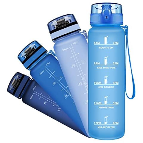 Grsta kids water bottles for school - 0.5l Water bottle, BPA free water bottle - Water bottles, Leakproof water bottle for School, Bike, Run, Travel, Outdoor Cover