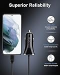 USB Type C Car Charger, 2Pack 3.4A/3ft USBC Car Charger Adapter TypeC Power Cable Line for iPhone 17/17e/17 Pro/17 Pro Max/16 Samsung Galaxy S26 S25 S24 S23 Ultra A17 5g Google Pixel 10 Pro XL 9