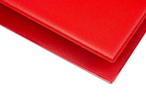 Abwaschbare Hängeordner Pendelordner Kreditordner Ringbuch Rückenbreite 60 mm rot (10 Stück)