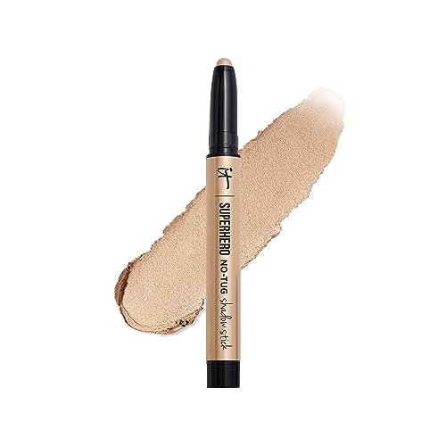 IT Cosmetics Superhero No-Tug Waterproof Eyeshadow Stick - Longwear Blendable Cream with Built-In Primer Suitable for Sensitive Eyes 0.05 oz