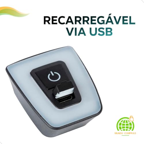 Lanterna Traseira para Bike Quadrada Vermelha 3 Modos Luz Recarregável Usb Prova D'água para Bicicl